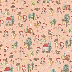 Funny Cats Little Red Riding Hood - Sheeting